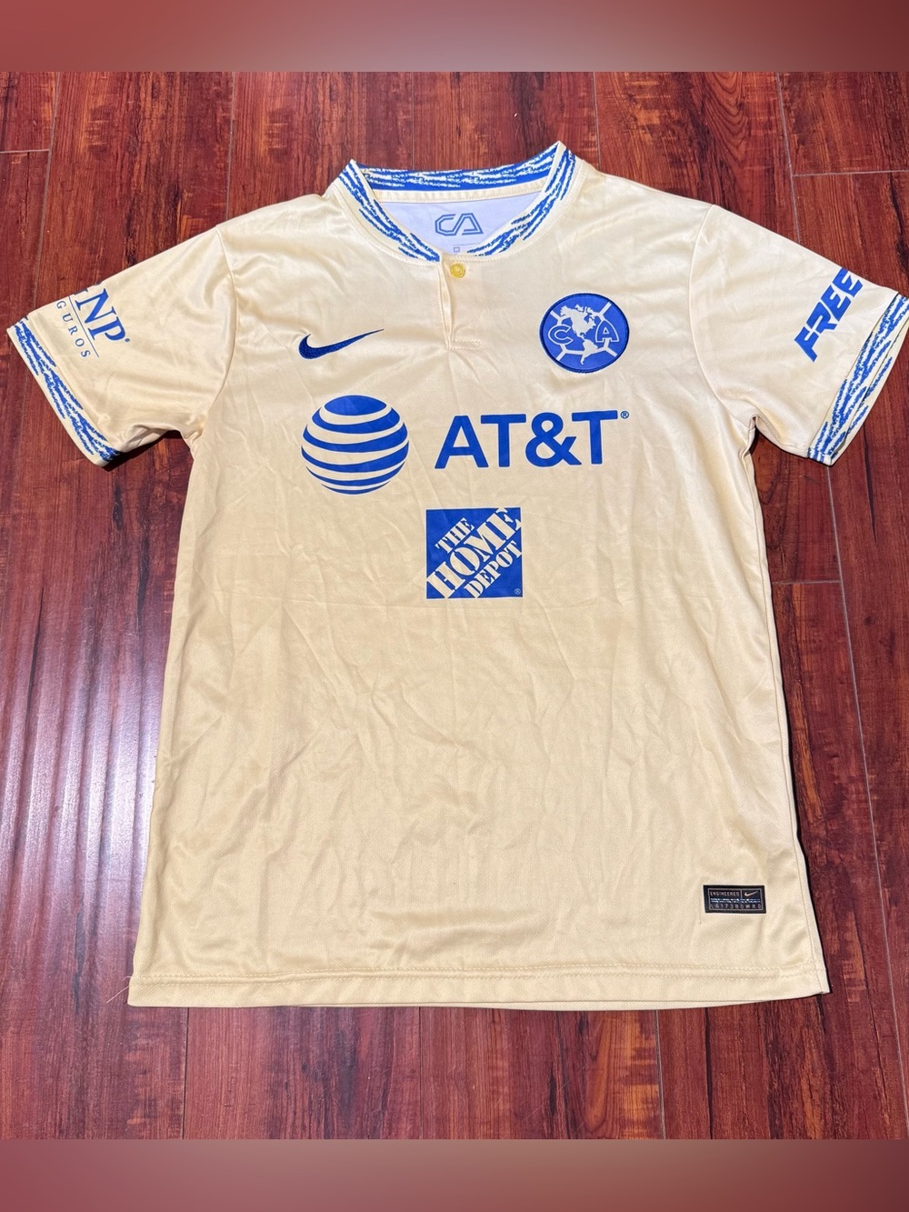 Club America 2022-23 Nike Home Soccer Jersey Men’s Medium Liga MX Preowned Read!